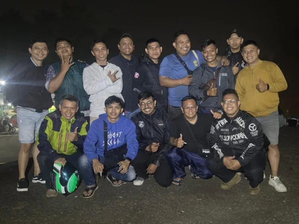 Peserta Kopdar dan Night Ride Honda Stylo Club Indonesia (HASCI) Chapter Bogor