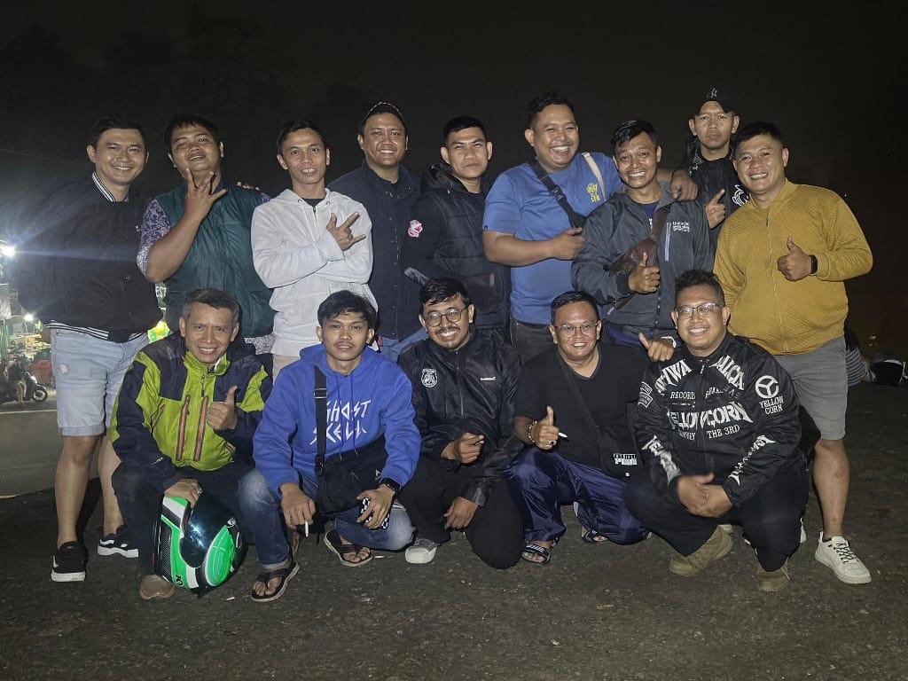 Peserta Kopdar dan Night Ride Honda Stylo Club Indonesia (HASCI) Chapter Bogor