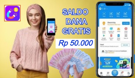 Saldo DANA gratis Rp50.000 dari aplikasi JadiDuit.