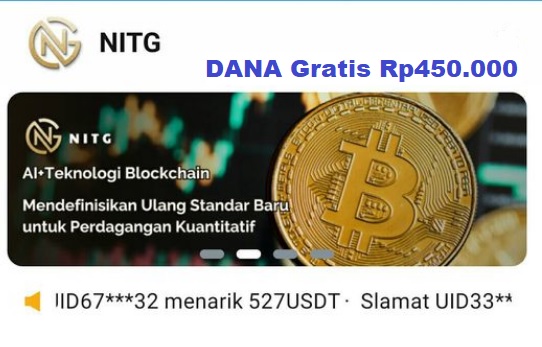 Aplikasi yang memberikan Dana Gratis Rp450.000 sebagai bonus Pendaftaran.