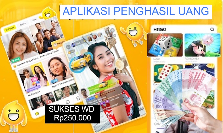 Aplikasi penghasil uang HAGO yang bisa WD hingga Rp250.000