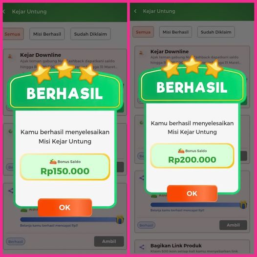 Gunakan link aplikasi penghasil uang terpercaya hanya dengan tukar koin 5k langsung WD 50k perharinya. Rekomendasi yang terbukti membayar!