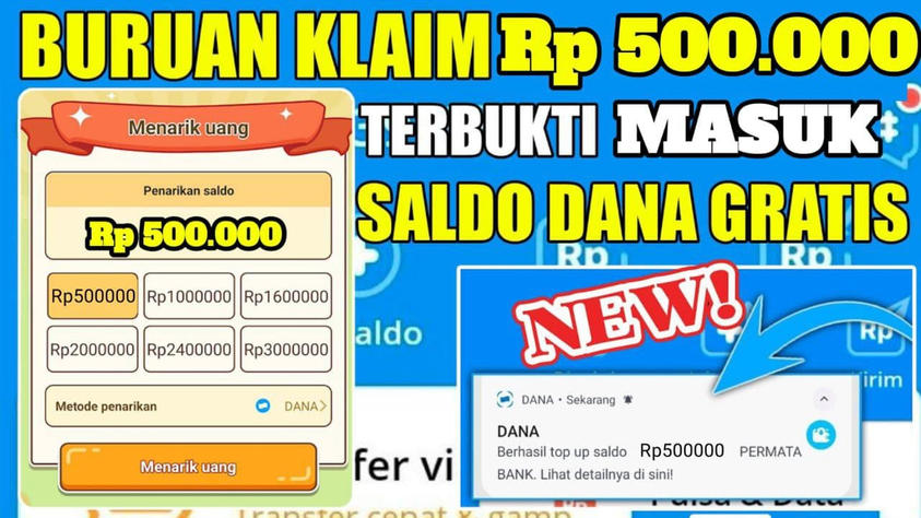 Berikut adalah cara klaim saldo gratis Rp500.000 di e-wallet menarik perhatian banyak orang. Ini dia syaratnya supaya aman!