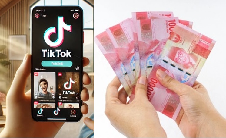 panduan cara dapatkan uang dari scroll tiktok.