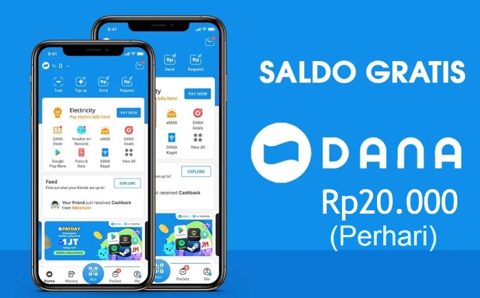 Dapatkan Saldo DANA gratis Rp20.000 tiap hari dari aplikasi Fizzo.