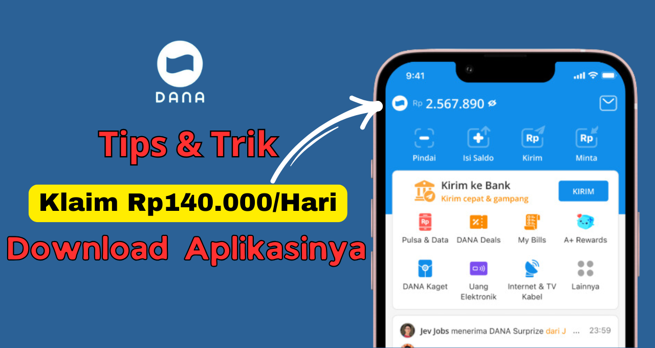 Yuk Cairkan Rp140.000/Hari dari Aplikasi Penghasil Saldo DANA Terbaik 2024