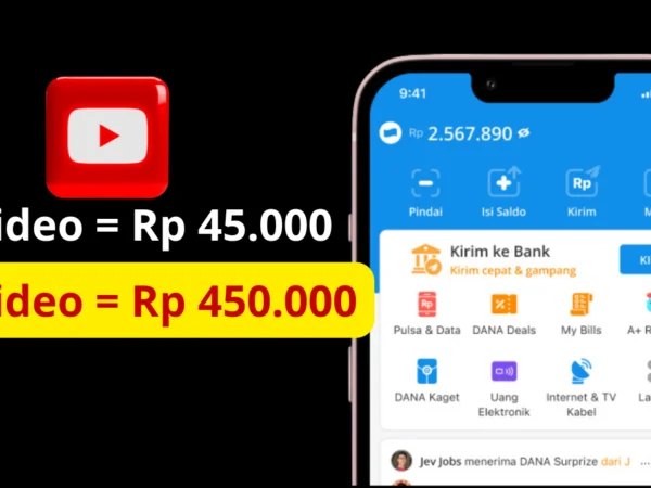 Buktikan Sendiri! Nonton 1 Video Dapat Saldo Rp 45.000 Masuk Ewallet Gratis