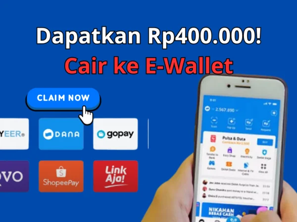 Cukup Tap dan Klaim Rp400.000 Saldo E-Wallet di Aplikasi Gratis! 