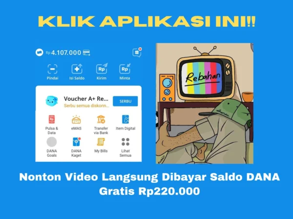 Berikut adalah cara untuk mendapatkan saldo DANA gratis Rp200.000 hanya dengan nonton video terbaru di 2024. Klik aplikasi ini sekarang!