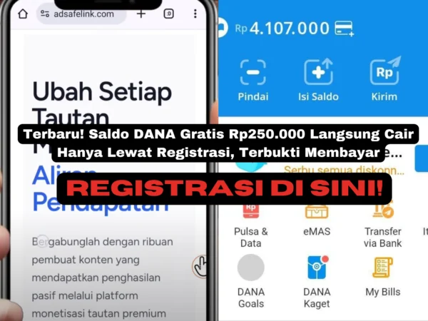 Simak langkah mudah untuk dapat saldo DANA gratis Rp250.000 langsung cair tanpa aplikasi, cuma registrasi di situs Mutual Ads. Ini syaratnya!