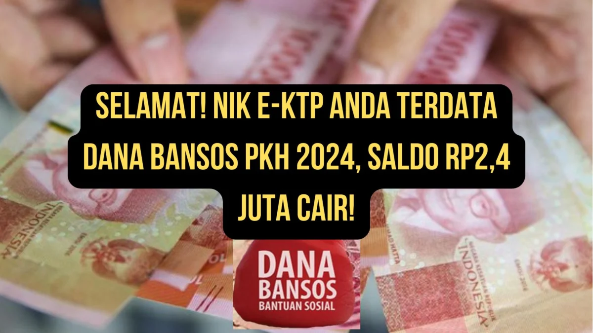 Cek segera ketentuang untuk mencairkan dana bansos PKH 2024 senila RP2,4 juta melalui validasi NIK E-KTP per hari ini. Begini cara mudahnya!