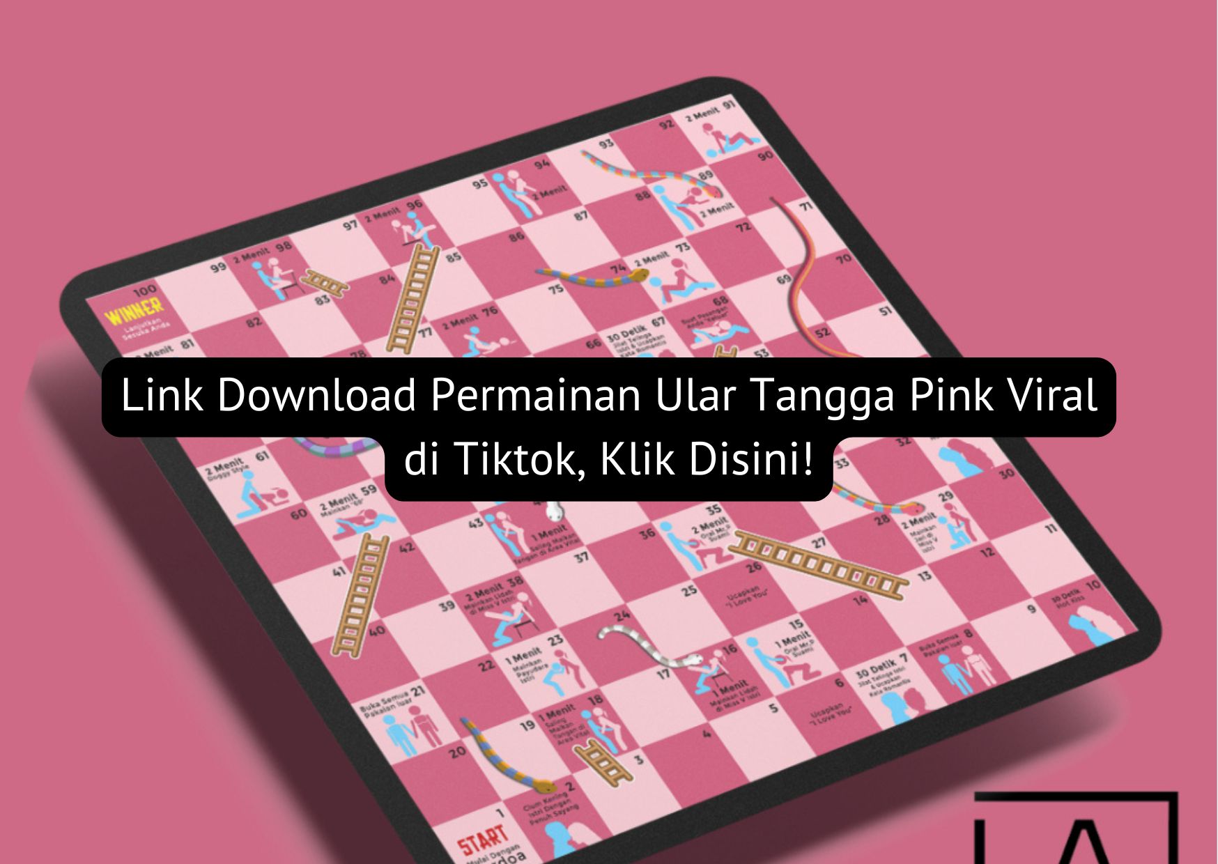 Link download permainan ular tangga pink viral di TikTok begini cara mainnya dan disarankan untuk pasutri saja.