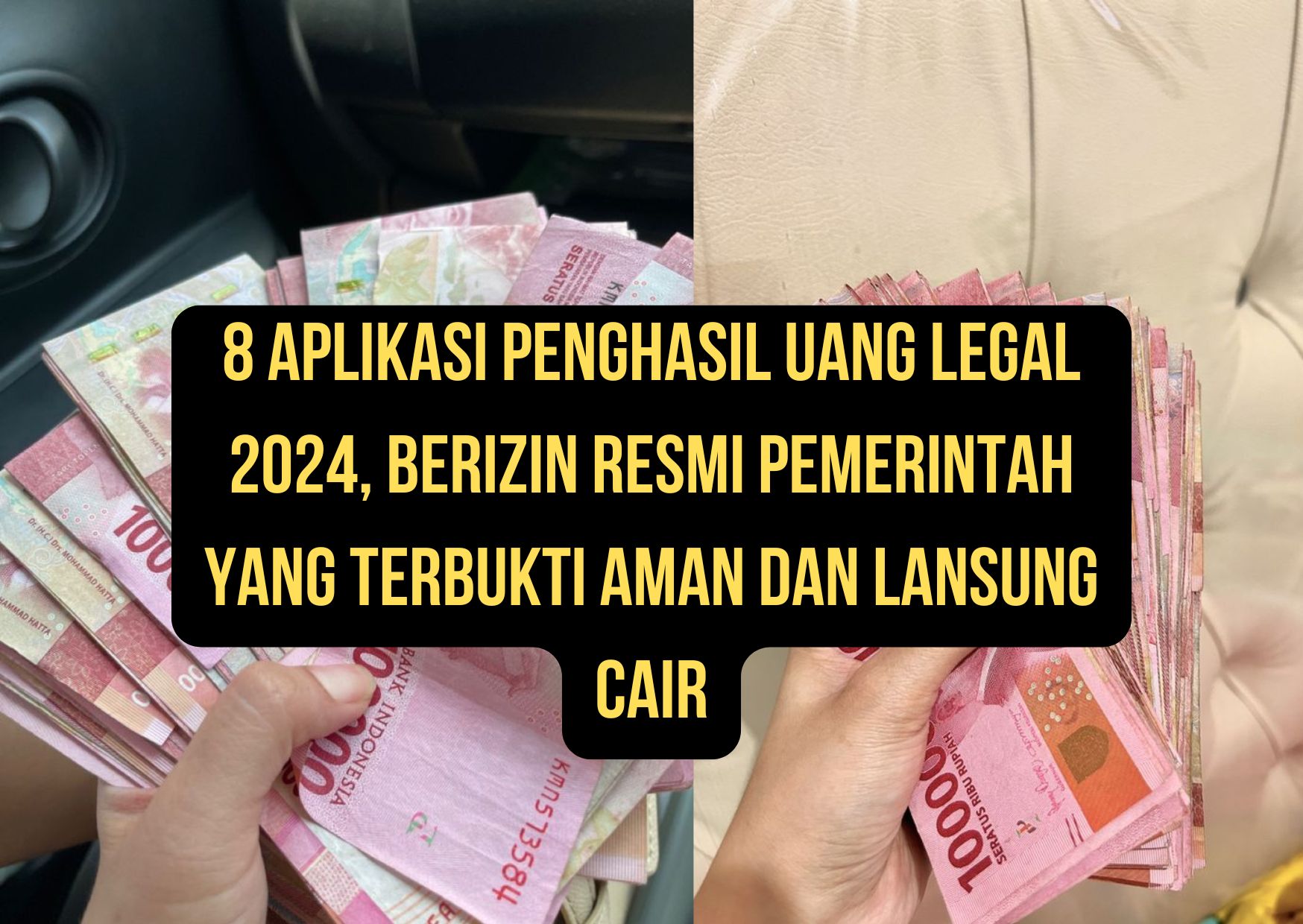 aplikasi penghasil uang yang legal dan telah memiliki izin resmi dari pemerintah. Dari program afiliasi hingga survei online. Terbukti Cair!