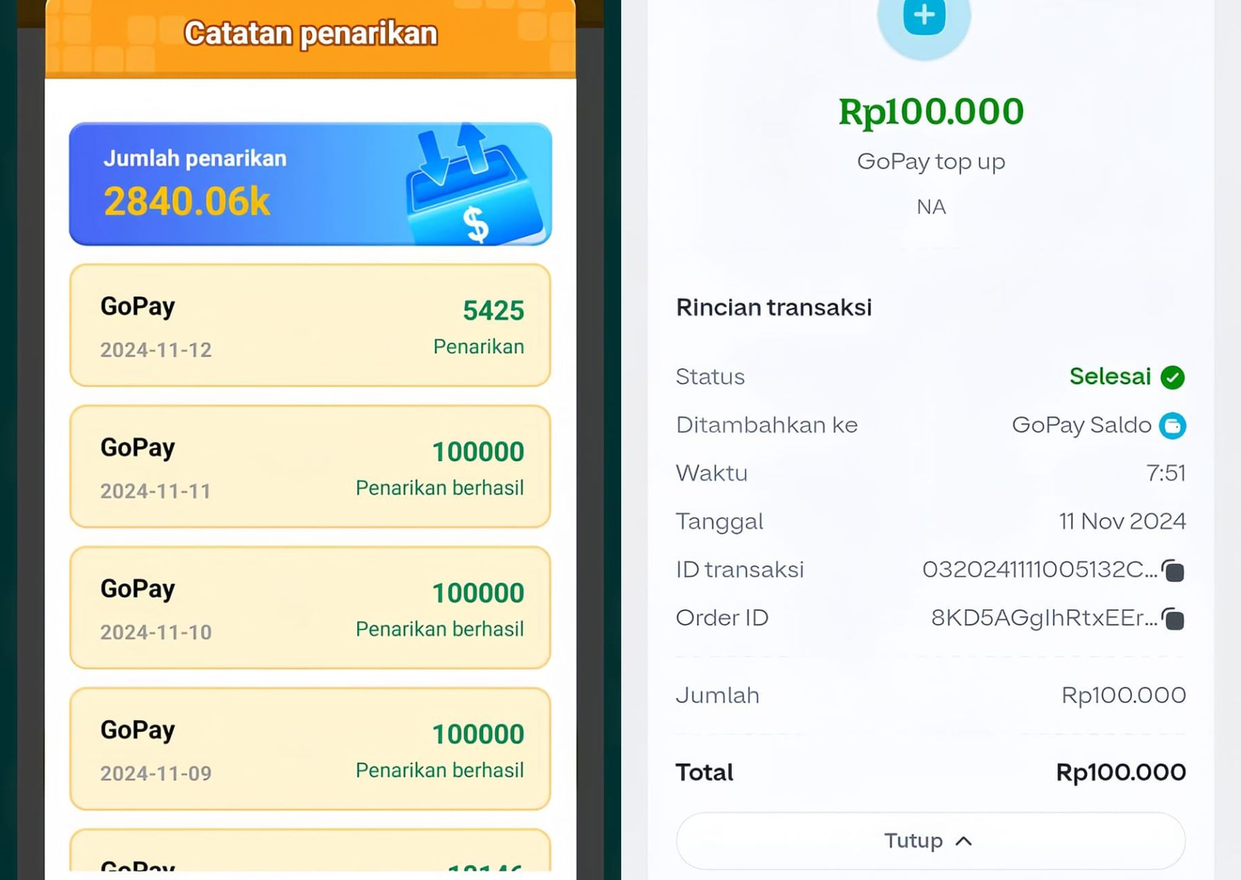 Aplikasi penghasil uang saldo gratis terbaru mirip dengan aplikasi terkenal sebelumnya. Aplikasi ini diklaim bisa membayar Rp100.00 sehari.