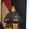 Direktur Jenderal Pengembangan Ekspor Nasional Kemendag Mardyana Listyowati saat sosialisasi ‘’The 2nd Made in Indonesia Expo 2025’’ di Jakarta, Selasa (26/11/2024). (foto/ANTARA)