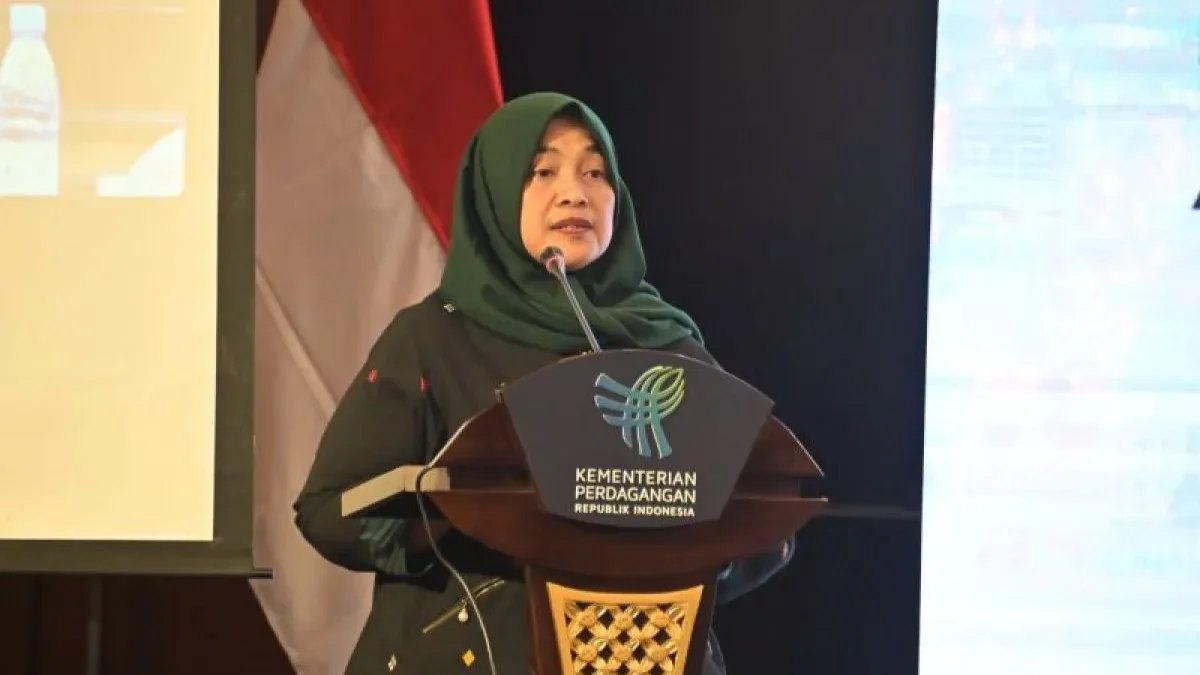 Direktur Jenderal Pengembangan Ekspor Nasional Kemendag Mardyana Listyowati saat sosialisasi ‘’The 2nd Made in Indonesia Expo 2025’’ di Jakarta, Selasa (26/11/2024). (foto/ANTARA)