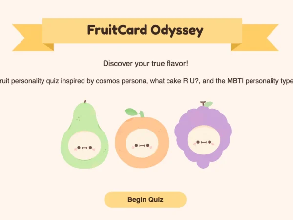 Link Tes Personality Quiz FruitCard Odyssey, Ikuti dan Cari Tahu Kamu Termasuk Buah Apa?.