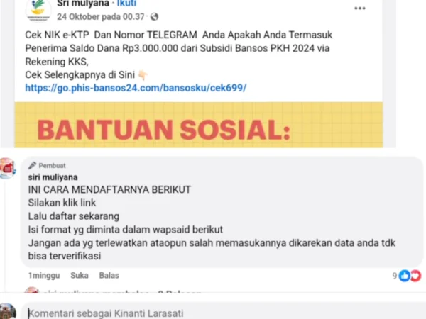 Benarkah Bansos PKH 2024 Cair Lewat Telegram? Waspada Penipuan Mengatasnamakan Bansos Kemensos