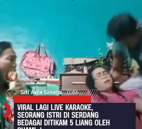 Gara-Gara Cemburu Buta, Suami Nekat Tikam Istri Saat Karaoke Live di Media Sosial, Ini Videonya