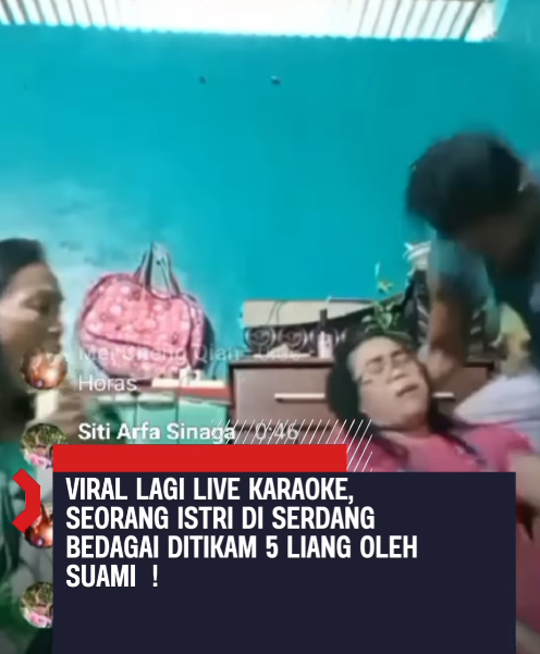 Gara-Gara Cemburu Buta, Suami Nekat Tikam Istri Saat Karaoke Live di Media Sosial, Ini Videonya