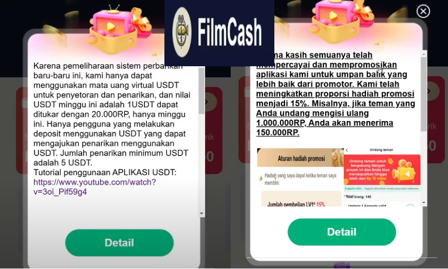 Benarkah Aplikasi FilmCash Bisa Menghasilkan Uang? ini Faktanya