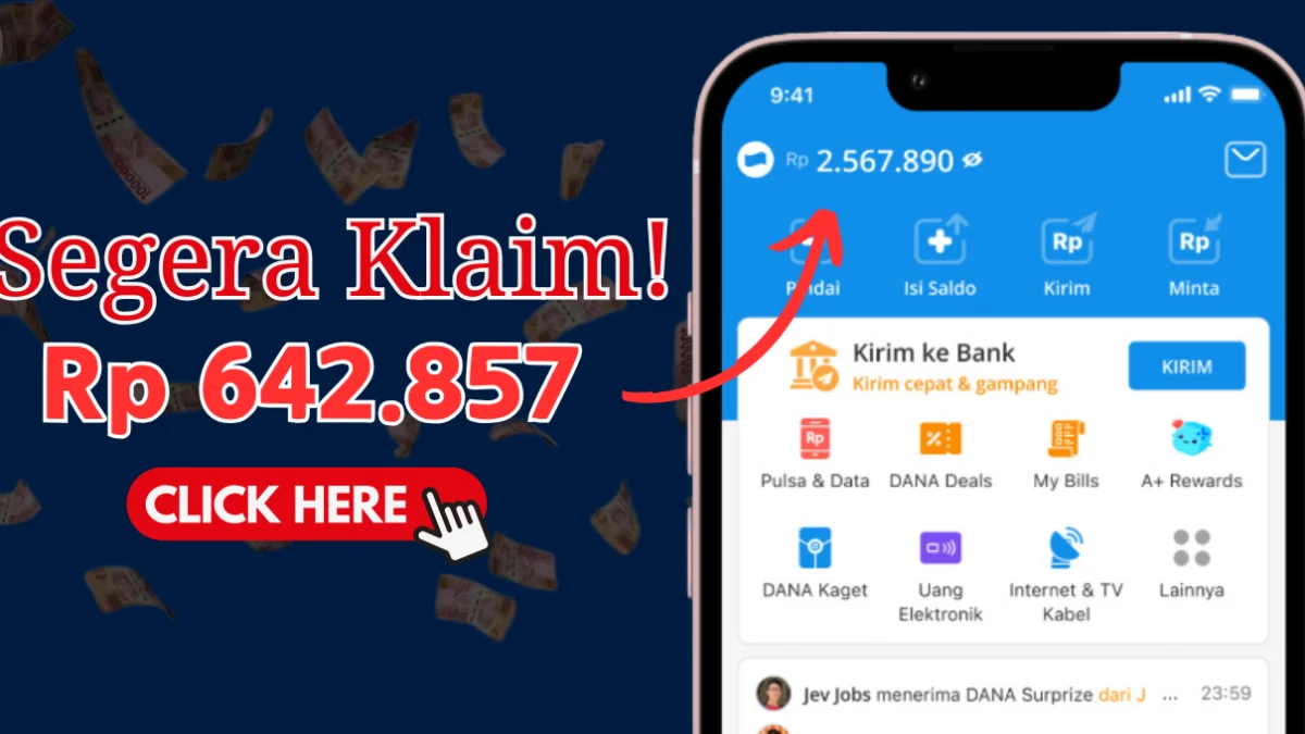 Ambil Saldo DANA Rp 642.857 Gratis Langsung Cair! Berikut Aplikasinya