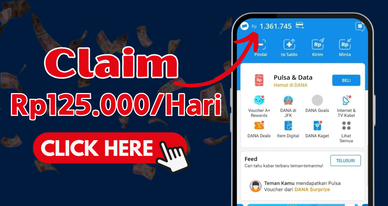 Claim Rp125.000/Hari Gratis, Saldo DANA Langsung Cair Hitungan Detik!