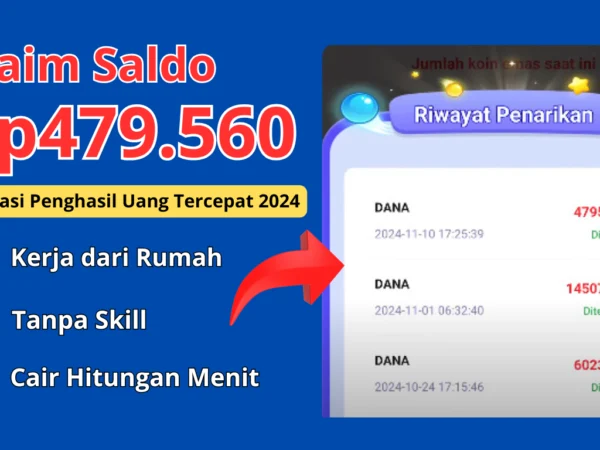 Tap-Tap Dapat Saldo DANA Rp 479.560 Gratis, Hitungan Menit Cair!