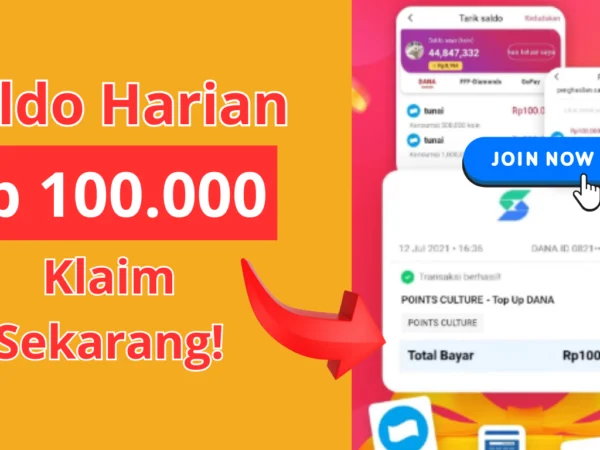 Saldo Harian Rp 100.000 Klaim Gratis, Langsung Cair ke Dompet DANA!