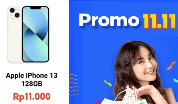 IPhone Serba Rp11 Ribu, Promo 11.11 Banyak Diskon Siap-Siap Klaim Sebelum Terlambat