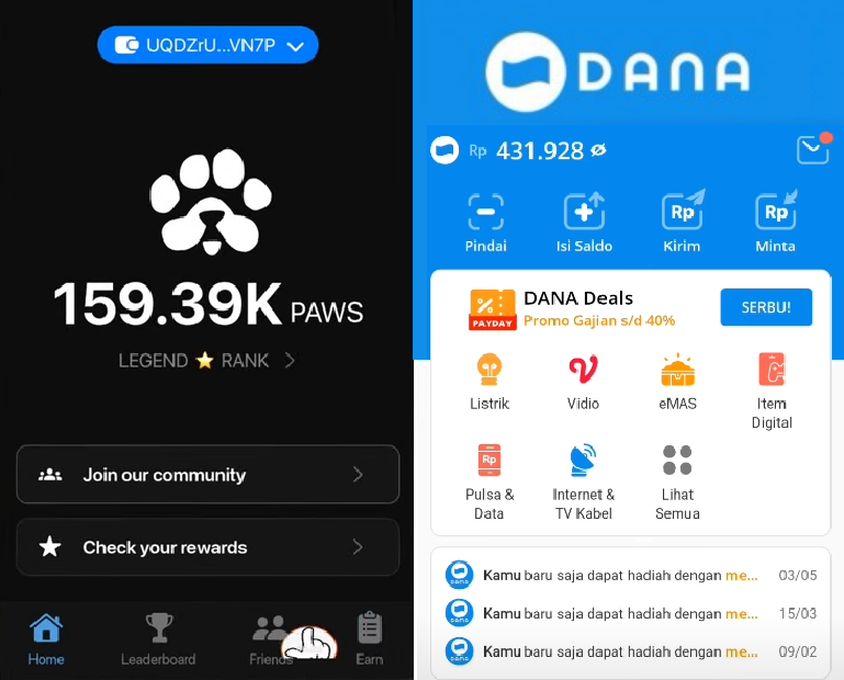 Begini Cara Dapat Saldo Gratis Dengan Main Paws Airdrop