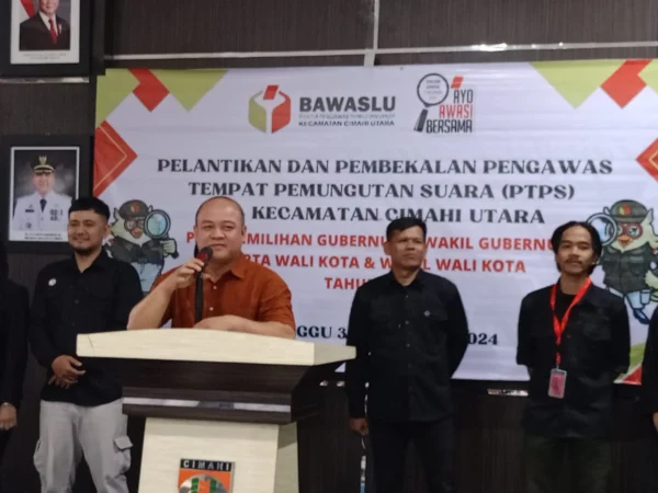 Pelantikan dan Pembekalan PTSP oleh Bawaslu Kota Cimahi (ist)