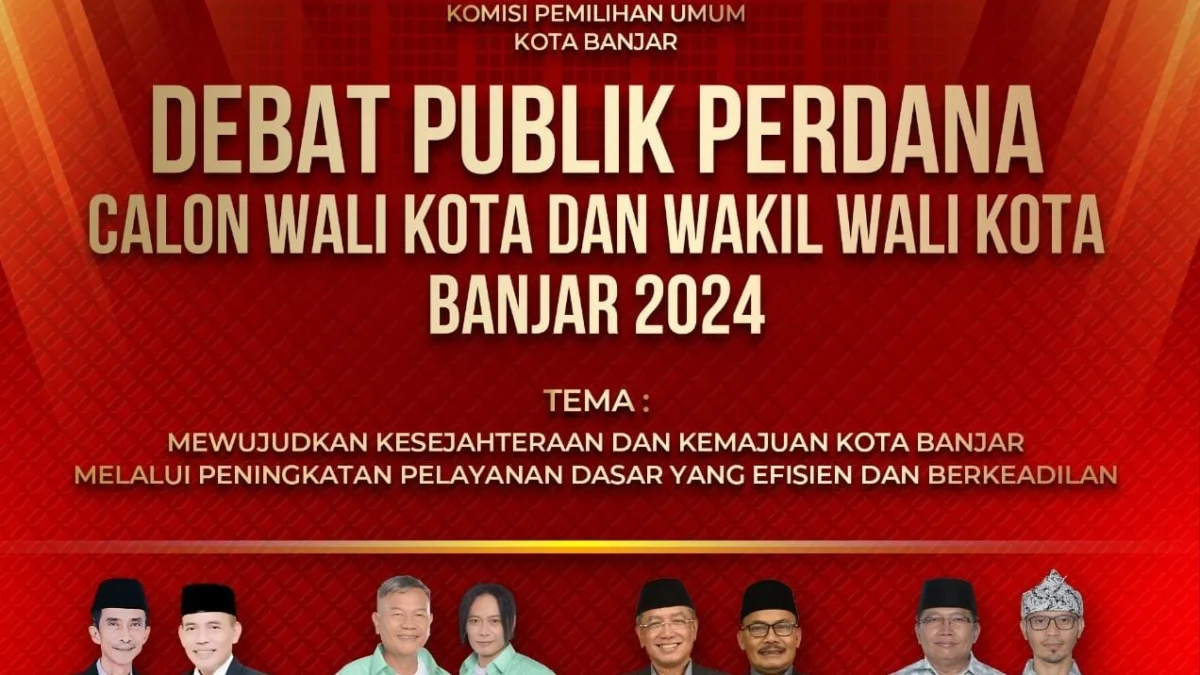 Debat Pilkada Kota Banjar tahun 2024 diselenggarakan Selasa (5/11) malam.