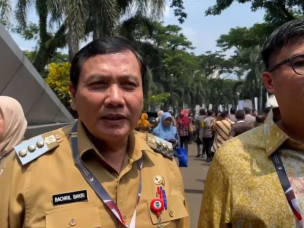 Pj Bupati Bogor Bachril Bakri saat menghadiri Rakornas. Foto : Istimewa