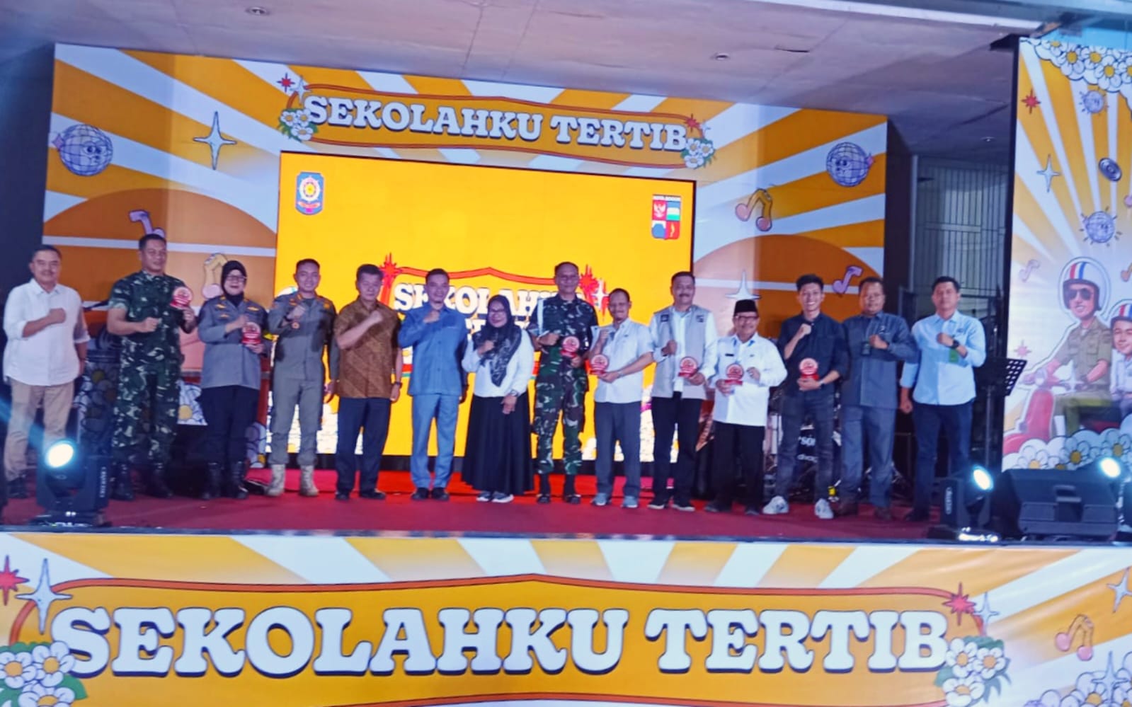 Satpol PP Kota Bogor bersama unsur Forkopimda Kota Bogor saat meluncurkan Program Skuter pada Rabu (13/11). (Yudha Prananda / Jabar Ekspres)