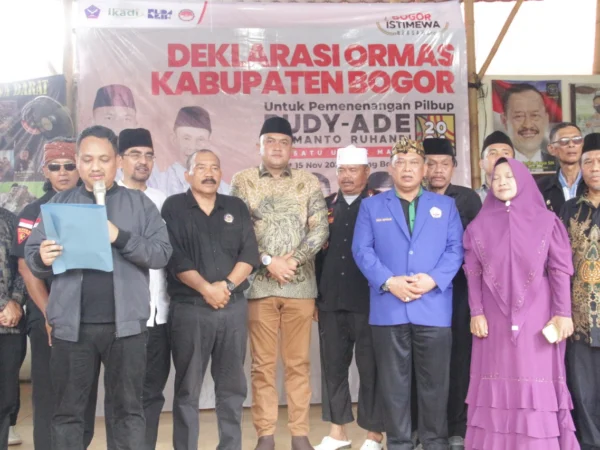 10 Organisasi Masyarakat (Ormas) dukung Rudy Susmanto-Jaro Ade di Pilbup Bogor 2024.