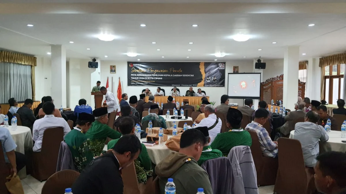 Sosialisasi Bawaslu dengan Tema Peta Kerawanan Pemilihan Kepala Daerah Serentak 2024 di Kota Cimahi (mong)