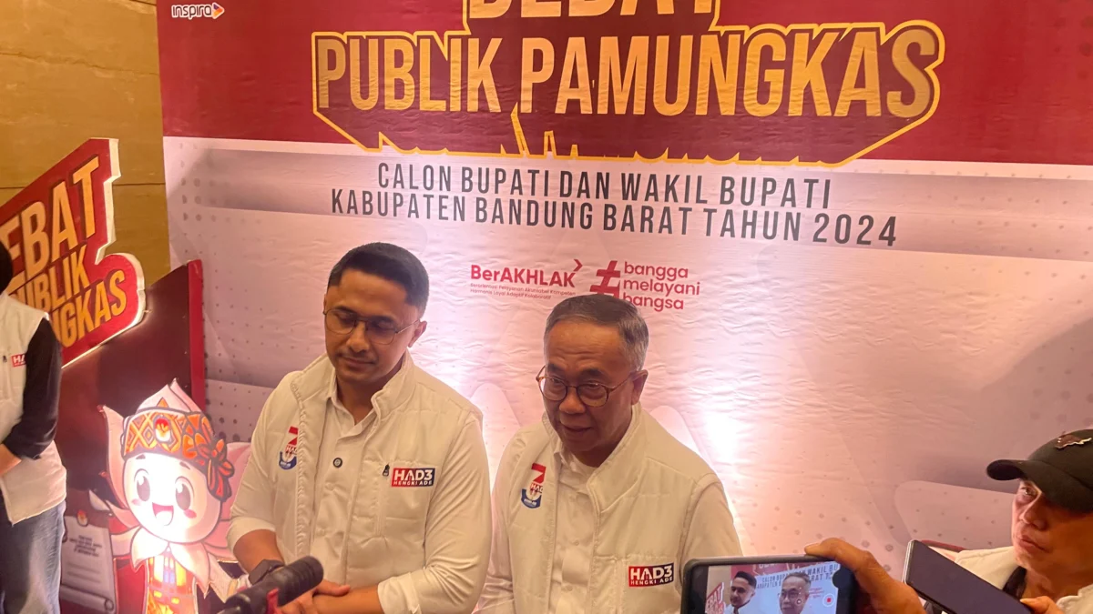 Paslon Bupati dan Wakil Bupati Bandung Barat nomor urut 3, Hengky Kurniawan dan Ade Sudrajat. Dok Jabar Ekspres