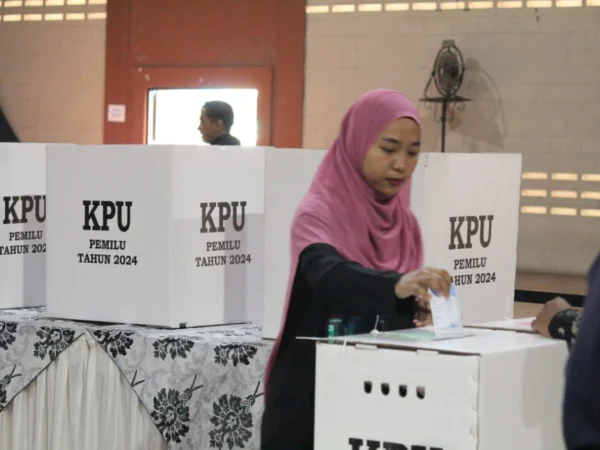 Simulasi pemungutan suara beberapa waktu lalu yang digelar KPU Kota Bandung.