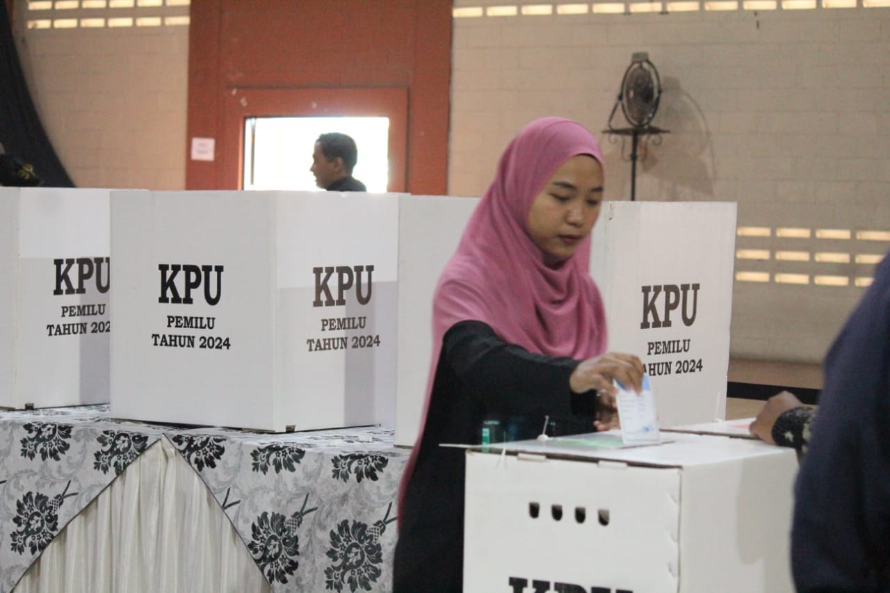 Simulasi pemungutan suara beberapa waktu lalu yang digelar KPU Kota Bandung.