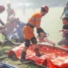 Jajaran BPBD Kota Bogor saat melakukan rangkaian latihan mitigasi bencana. (Yudha Prananda / Dok. Diskominfo Kota Bogor)