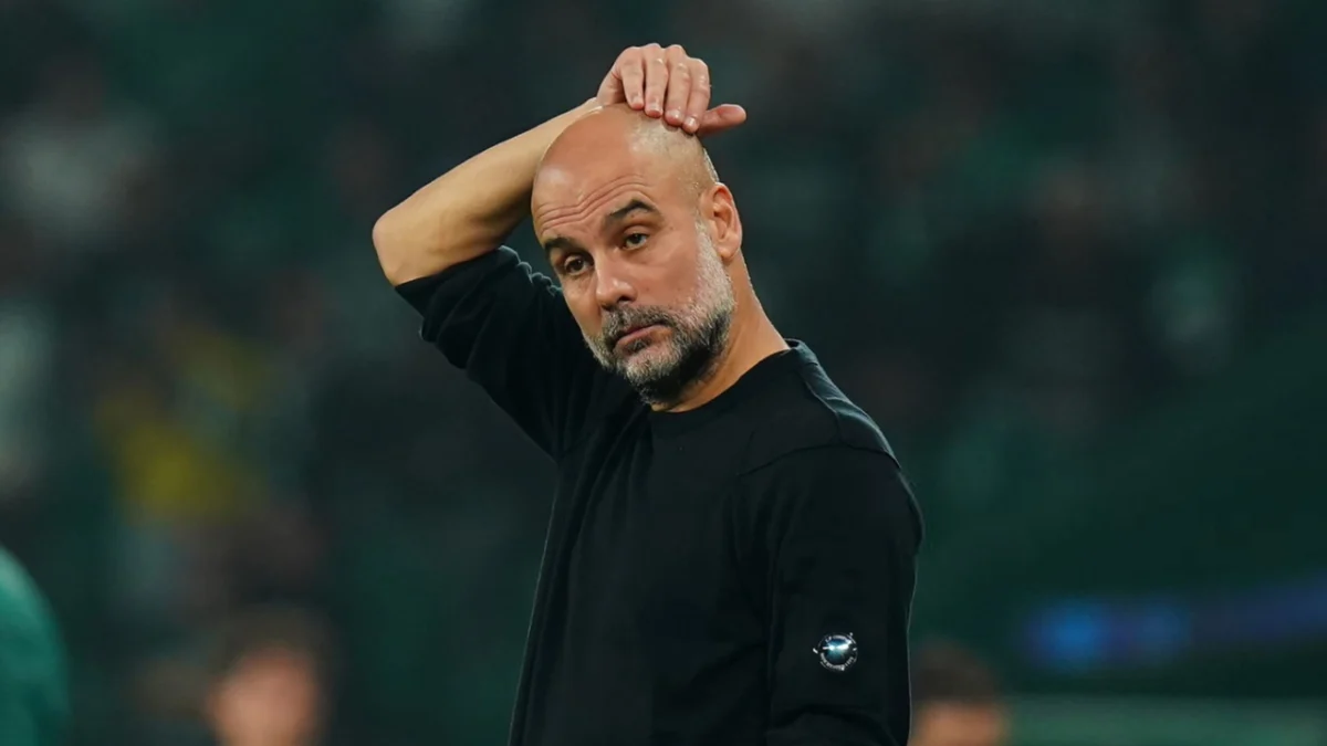 Pep Guardiola pusing gegara Machester City dicukur Sporting Lisbon