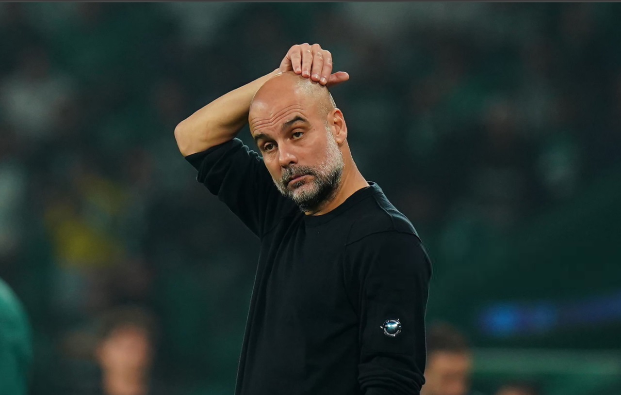 Pep Guardiola pusing gegara Machester City dicukur Sporting Lisbon