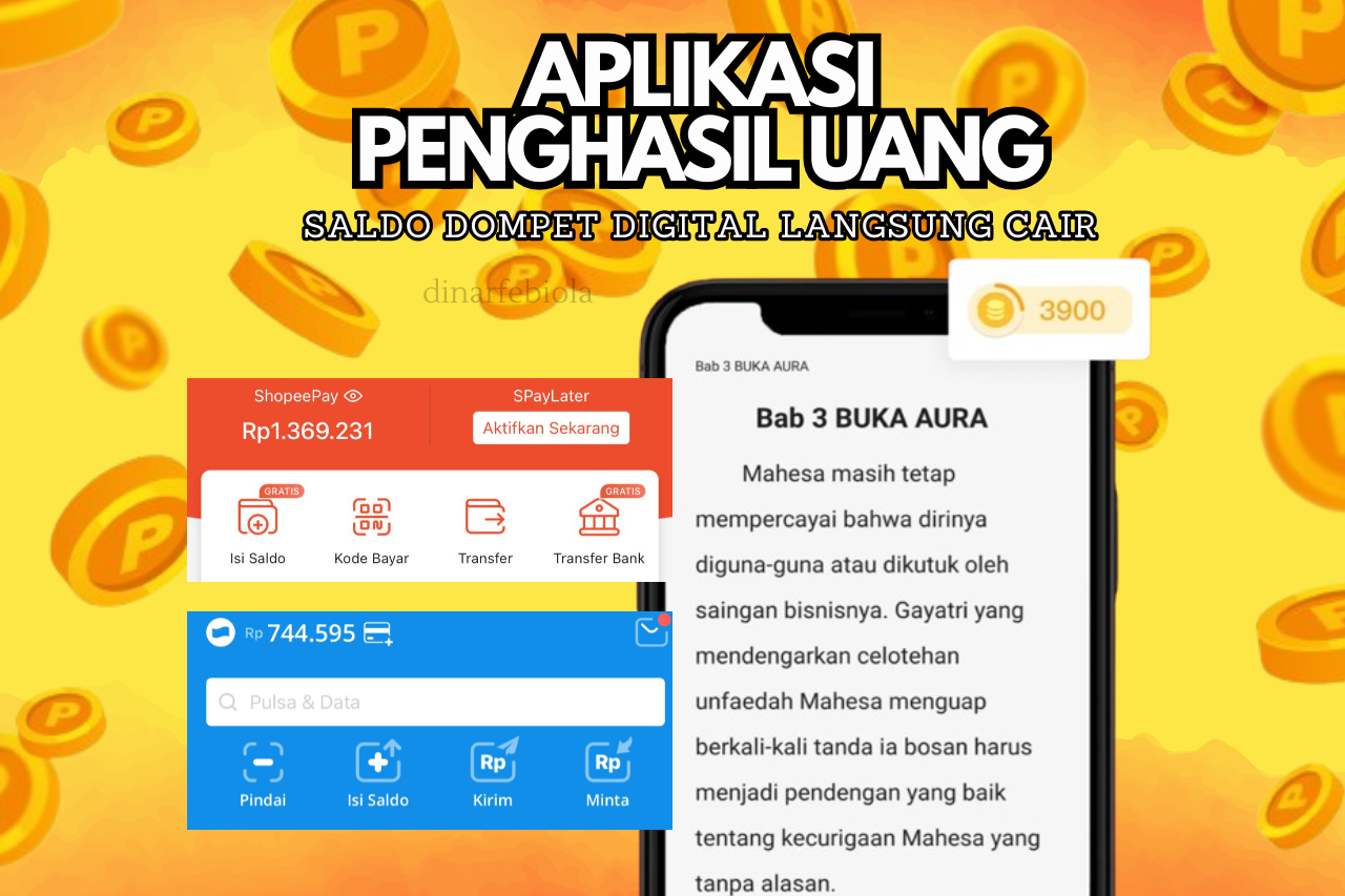 Tata Cara Dapat Saldo Dompet Digital Rp 160.000 Lewat Aplikasi Penghasil Uang Mudah