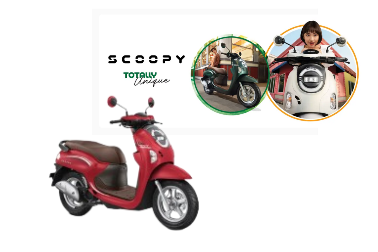 Honda Scoopy 2024 Terbaru! Scoopy Totally Unique Dengan Tampilan & Warna Memukau