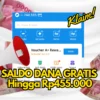 CAIR! Saldo DANA Gratis Hingga Rp 455.000 Modal Kuota dan HP