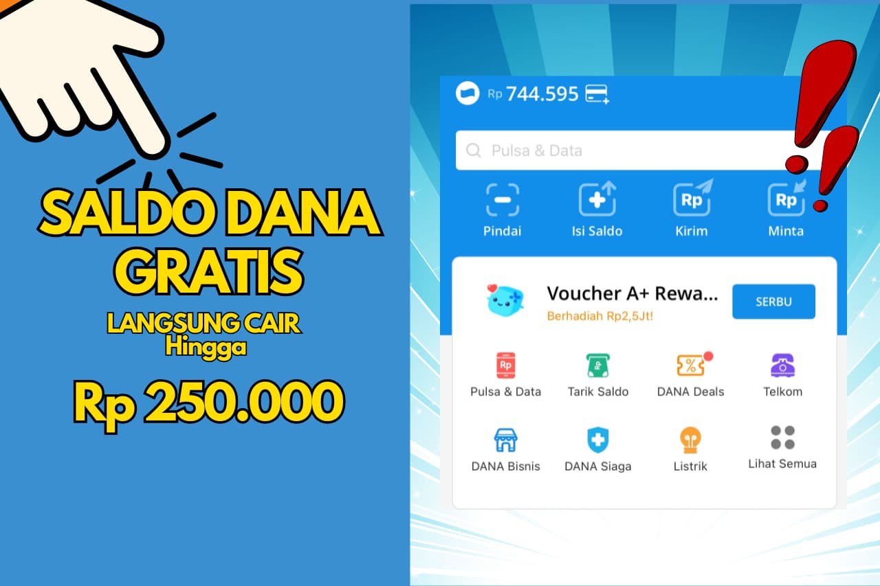 Dapat Saldo DANA Gratis Rp 250.000 Cuma Main-Main di Aplikasi Ini