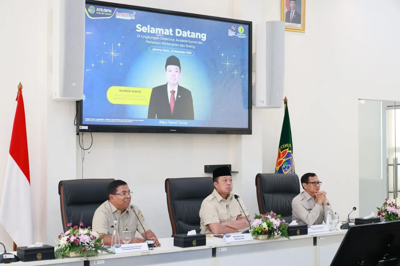 Berikan Pengarahan di Ditjen SPPR, Menteri Nusron Fokus Benahi Pelayanan dan Kualitas SDM