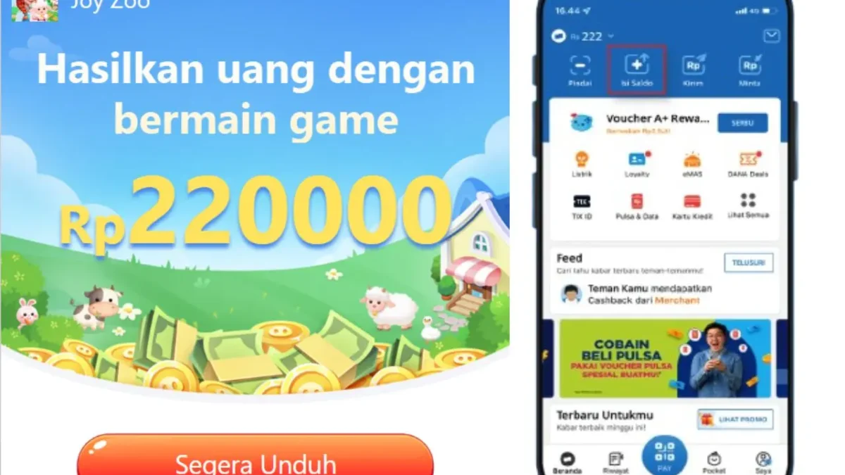 Login Harian untuk Dapat Saldo Dompet Elektronik Gratis Sebesar Rp220.000!