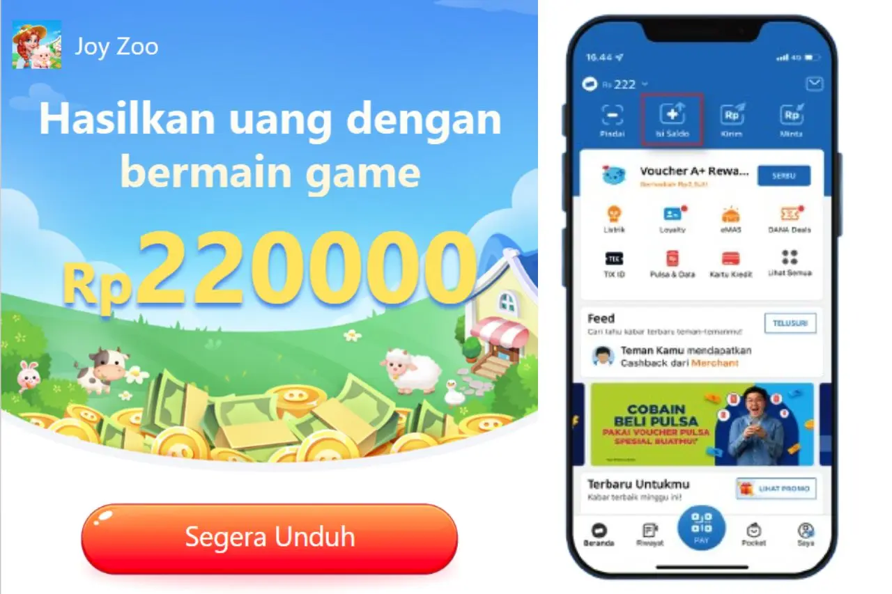 Login Harian untuk Dapat Saldo Dompet Elektronik Gratis Sebesar Rp220.000!